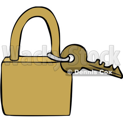 Clipart Key And Padlock - Royalty Free Vector Illustration © djart #1069335
