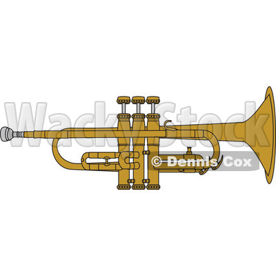 Clipart Brass Trumpet - Royalty Free Vector Illustration © djart #1115116