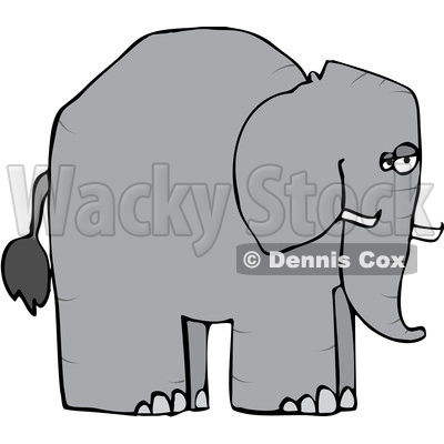 Cartoon Elephant in Profile © djart #1633288