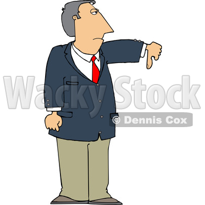 Business Man Holding a Thumb down © djart #1665683