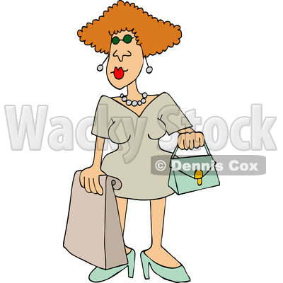 Cartoon Woman Shopping © djart #1757153