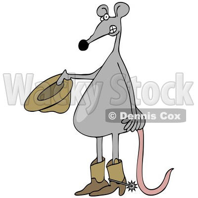 Cartoon Cowboy Rat © djart #1786757