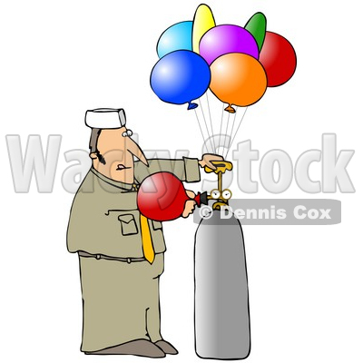 Clip Art Party Balloons. Clipart Illustration of a