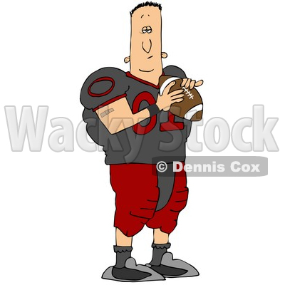 football clipart pictures. Clipart Illustration of a