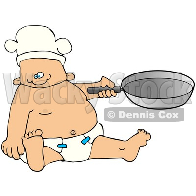 Clipart Illustration of a Baby