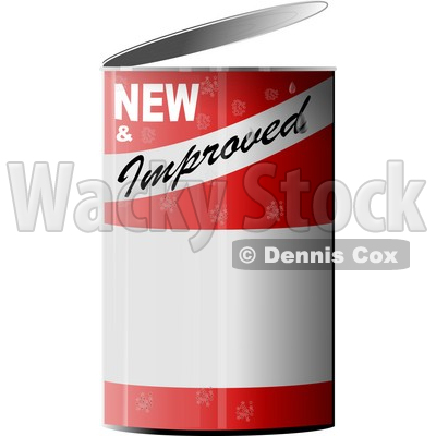 NEW & Improved Can of... Clipart © djart #4275