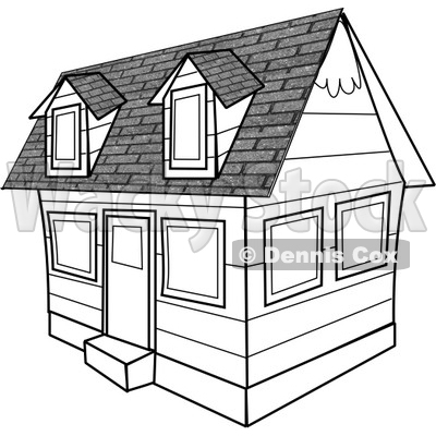 brick house clipart. Black and White House Clipart