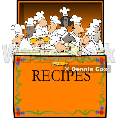 Cooks  Recipes on Illustration Of Chef S   Cooks In A Recipe Box    Dennis Cox  4298