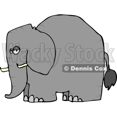 Elephant with Tusks Clipart © djart #4556