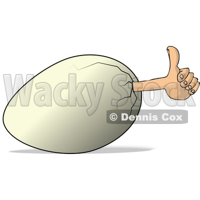 Concept of Thumbs Up Egg Clipart © djart #4606