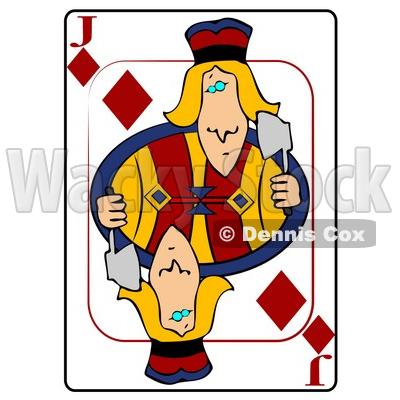 J/Jack of Diamonds Playing Card Clipart © djart #4828