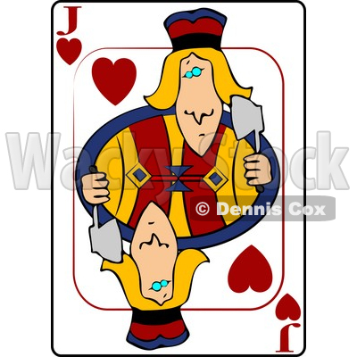 J/Jack of Hearts Playing Card Clipart © djart #4837