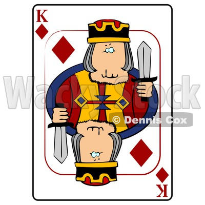 K/King of Diamonds Playing Card Clipart © djart #4839