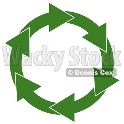 Circular Arrow Recycling Symbol Clipart © djart #5038