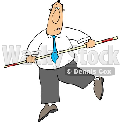 Conceptual Businessman Balancing On a Tightrope Clipart © djart #5146