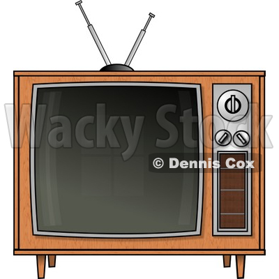  Fashioned on Old Fashioned Television Set Clipart    Dennis Cox  5183