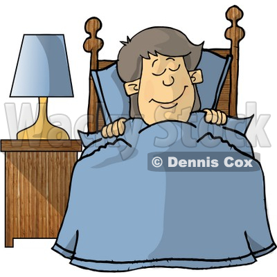  Bedroom on Happy Boy Sleeping In His Bedroom Clipart Illustration    Dennis Cox