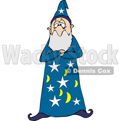 Bearded Wizard Man in a Star