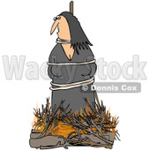 Clipart Witch Burning At The Stake - Royalty Free Illustration © djart #1065013