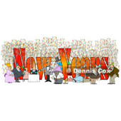 Clipart of People Having Fun at a New Year Party with Text - Royalty Free Illustration © djart #1214845