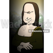 Clipart of Moaning Lisa a Fine Art Parody of Mona Lisa - Royalty Free Illustration © djart #1244354