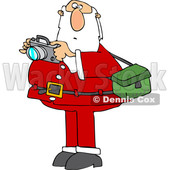 Cartoon Santa Taking Christmas Pictures © djart #1621814