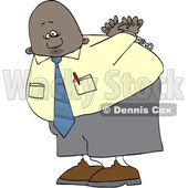 Cartoon Black Business Man Under Arrest © djart #1622480