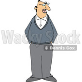 Cartoon Man with His Hands in His Pockets © djart #1631296