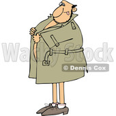 Flasher Man Holding onto His Coat © djart #1651971