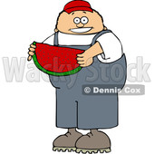 Cartoon Boy Holding Watermelon © djart #1652650