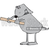 Cartoon Dog Using a Ruler © djart #1652652