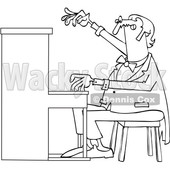 Cartoon Male Pianist © djart #1669487