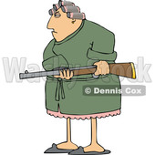 Angry Wife Holding a Gun © djart #1688993