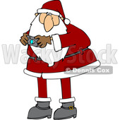 Cartoon Santa Claus Taking a Picture © djart #1692269