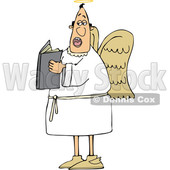 Cartoon Male Angel Holding a Book © djart #1694591