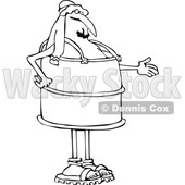 Cartoon Man Wearing a Crude Oil Suit © djart #1695163