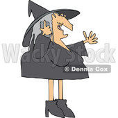 Cartoon Halloween Witch Talking on a Cell Phone © djart #1698714