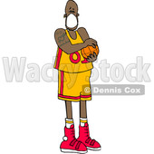 Cartoon Basketball Player Wearing a Mask © djart #1705750