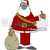 Cartoon Covid Christmas Santa Hitchhiking © djart #1721367