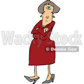 Cartoon Angry Woman with Folded Arms © djart #1757861