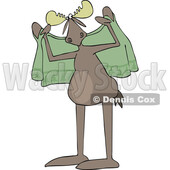 Cartoon Moose Drying off with a Towel © djart #1763954