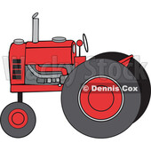 Cartoon Red Farm Tractor © djart #1782373