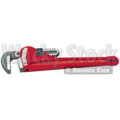 Clipart Illustration of a Red And Silver Pipe Or Stillson Wrench Tool © djart #27255
