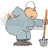 Male Worker with Back pain Clipart © djart #4145