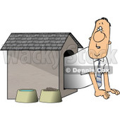 Businessman In the Doghouse Clipart © djart #4357