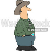 Cowboy Standing and Waiting with Hands In Pants Pockets Clipart © djart #4394