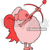 Anthropomorphic Valentine's Day Cupid Sheep with Angel Wings & Bow an Arrow Clipart © djart #4573