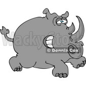 Two-horned Rhino Clipart © djart #4586