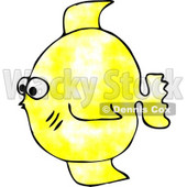 Small Yellow Saltwater Fish Clipart © djart #4588