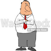 Mad Businessman Standing with His Arms Crossed with an Angry Face © djart #4677